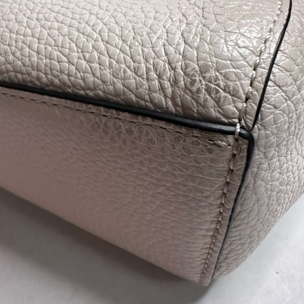 Coach Prairie Satchel Chalk Pebbled Leather Handbag - Picture 8 of 14